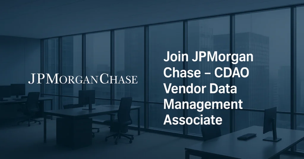 CDAO Vendor Data Management Associate